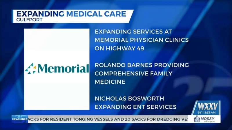 Memorial Health System expanding healthcare services at Gulfport clinic
