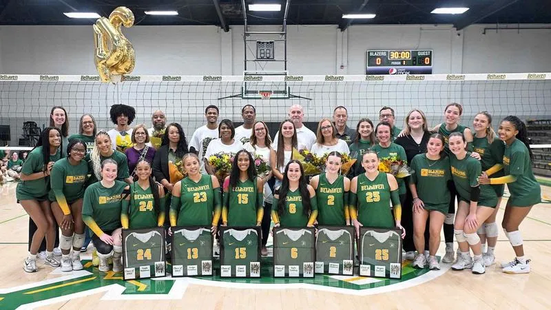 Blazers Sweep Piedmont on Senior Day