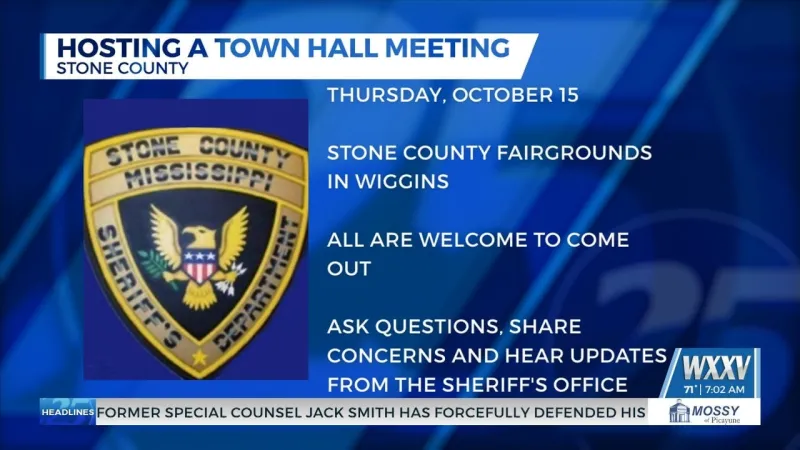 Stone County Sheriff hosting town hall meeting