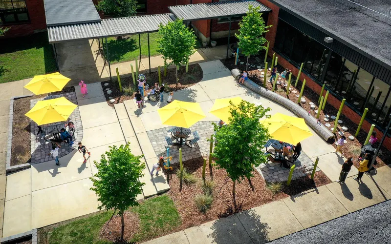 MSU landscape architecture students, faculty advisors win national honor for local elementary school project