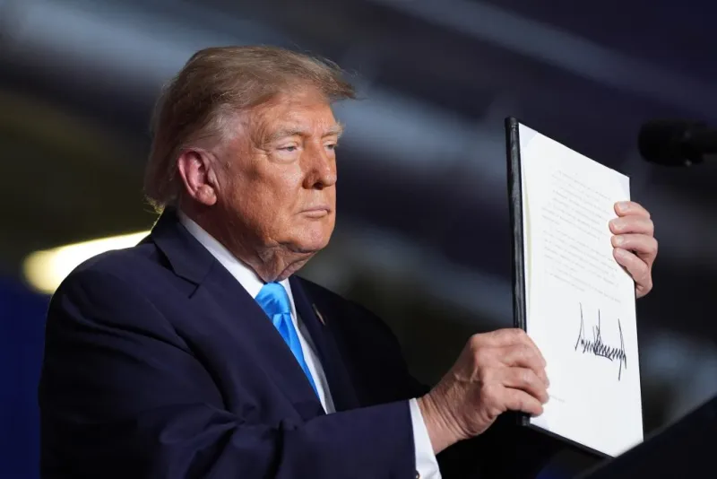Aiming to lower costs, Trump signs order extending tax-free use of red-dyed diesel