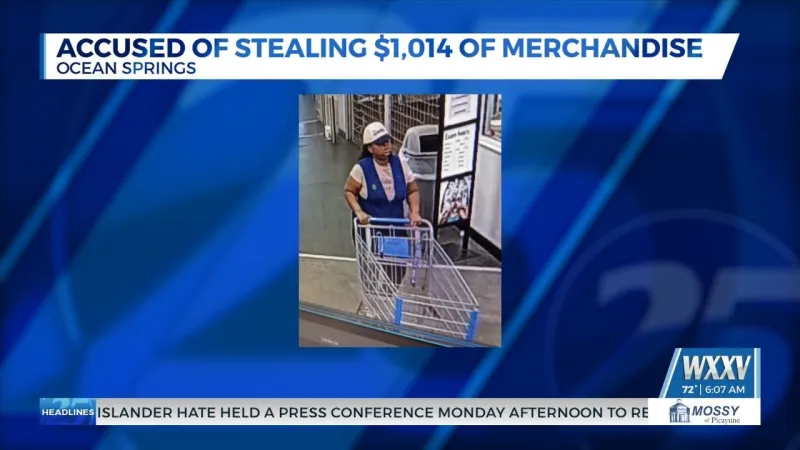 Ocean Springs Police seek woman accused of posing as Walmart employee in shoplifting case