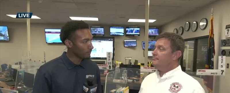 Harrison County EMA Director Matt Stratton discusses Isaias