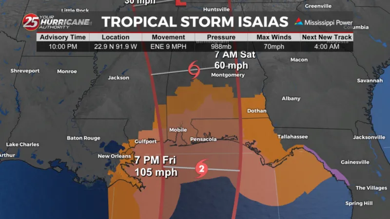 tropical storm and hurricane warnings issued as Isaias continues to strengthen