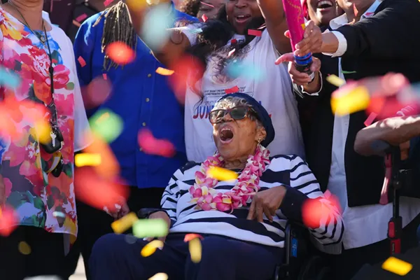 Opal Lee celebrates her 100th birthday by kicking off construction of Juneteenth museum in Texas