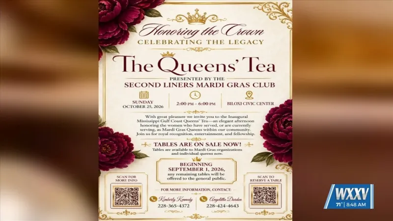 Second Liners Mardi Gras Club hosting inaugural Queens' Tea