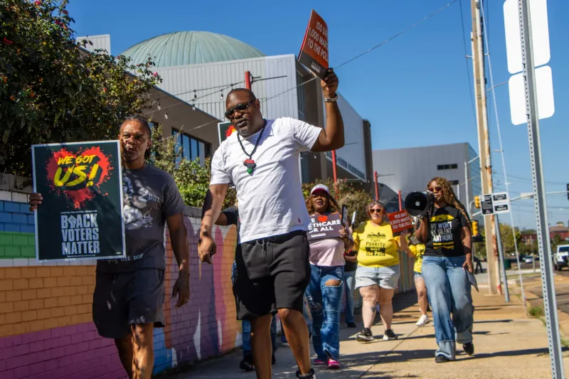 GALLERY -- The Mississippi Poor People's Campaign and Black Voters Matter joined forces for a March to the Polls in downtown Jackson to raise awareness about in-person...