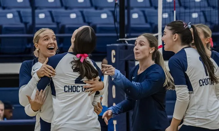 Volleyball: Choctaws Take Down Lee to Win Five Set Thriller