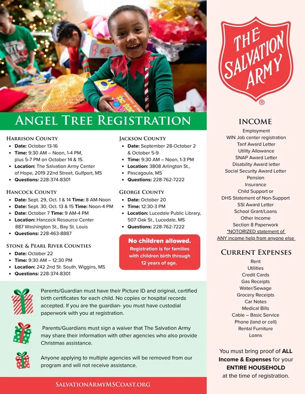 Registration open for Salvation Army Angel Tree programs