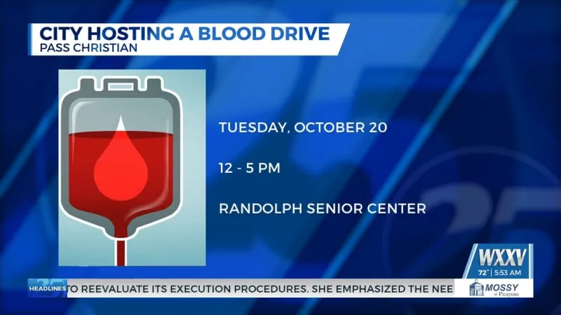 City of Pass Christian teams up with American Red Cross for blood drive