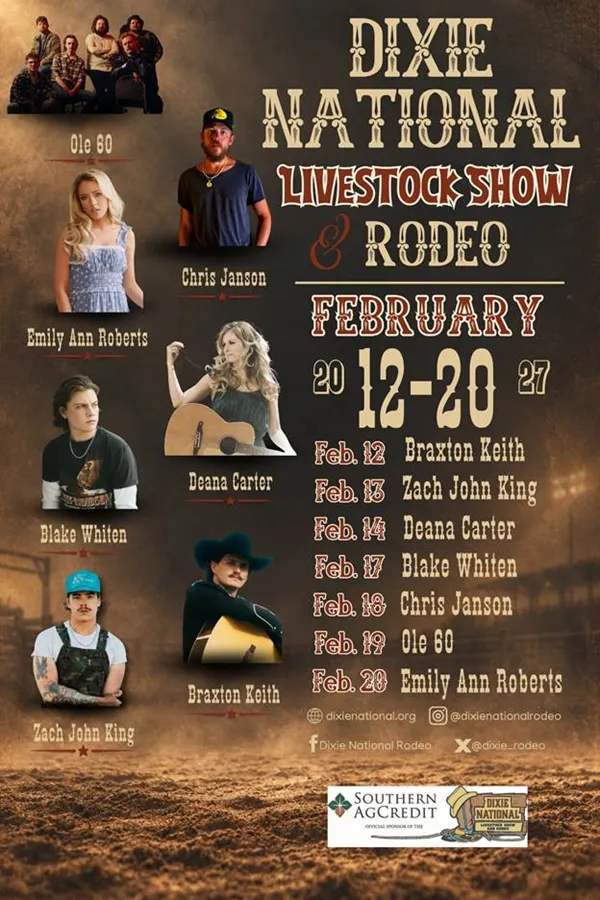 2027 Dixie National Rodeo tickets on sale
