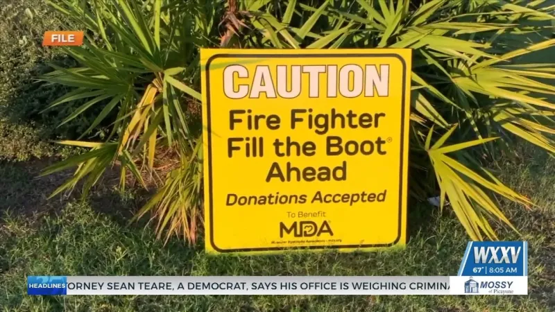 Biloxi firefighters collecting donations for Muscular Dystrophy Association