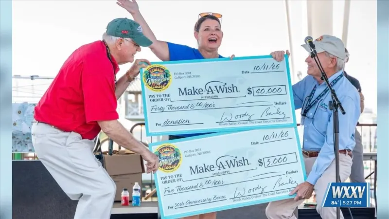 Cruisin' the Coast makes major donation to Make-A-Wish