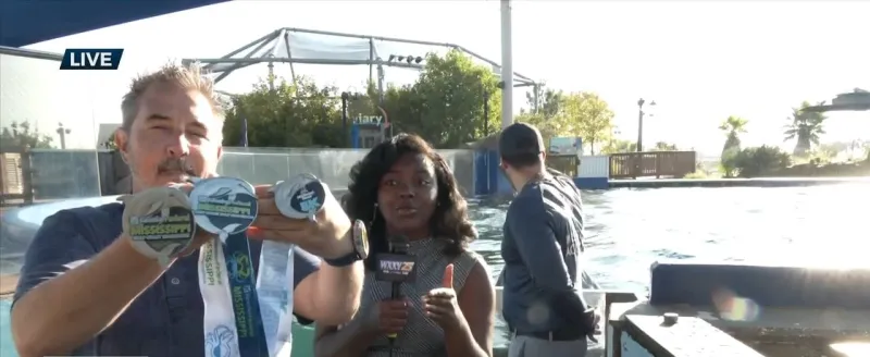 WXXV News 25's Asia Ellis has a look Keesler Federal Gulf Coast Marathon medals