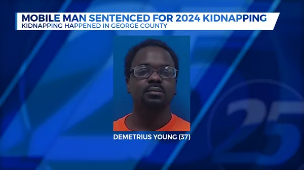 Mobile man sentenced for 2024 kidnapping in George County