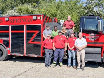 Rawls Springs Volunteer Fire Department receives new firetruck