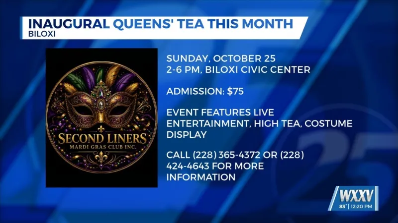 Second Liner's Mardi Gras Club hosting Queens' Tea