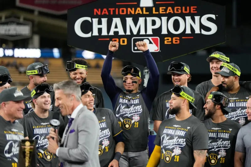 Brewers sweep the Dodgers in the NLCS to reach the World Series for the first time since 1982