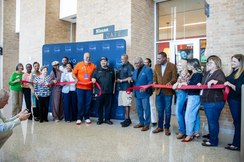 GALLERY -- State and city officials gathered for a ribbon cutting ceremony celebrating the opening of Nissan Cafe by John Tierre Hospitality at the Two Mississippi...