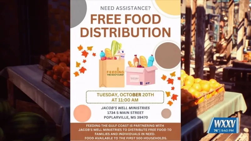 Feeding the Gulf Coast partners with Jacob's Well Ministries for food distribution