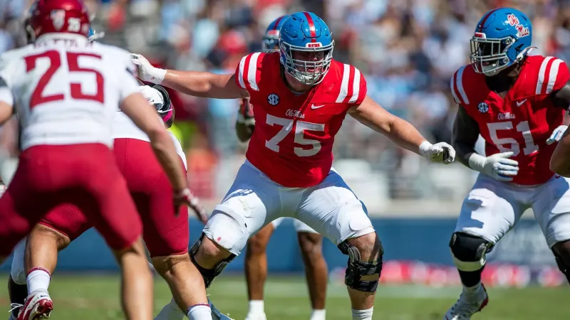Ole Miss right guard Patrick Kutas named SEC Co-Offensive Lineman of the Week