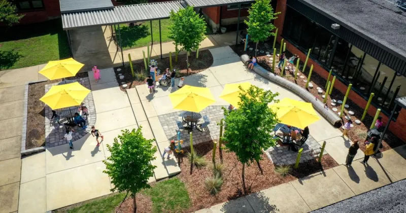 MSU landscape architecture students, faculty advisors win national honor for local elementary school project