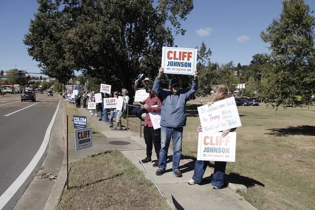 Lafayette Democrats host No Kings visibility event, highlight midterm voting