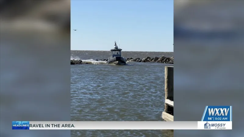 Multiple agencies perform water rescue in Bay St. Louis on Saturday