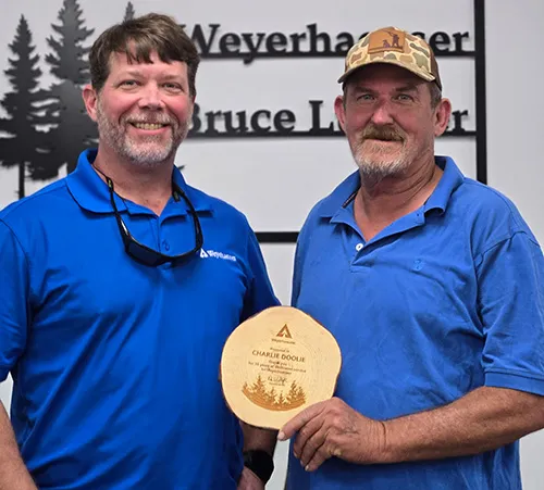 Doolie honored at Weyerhaeuser