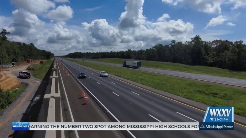 New lanes of I-10 now open to traffic in Harrison and Hancock counties