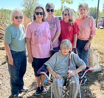 DAR group cleans headstones at Mt. Moriah Cemetery