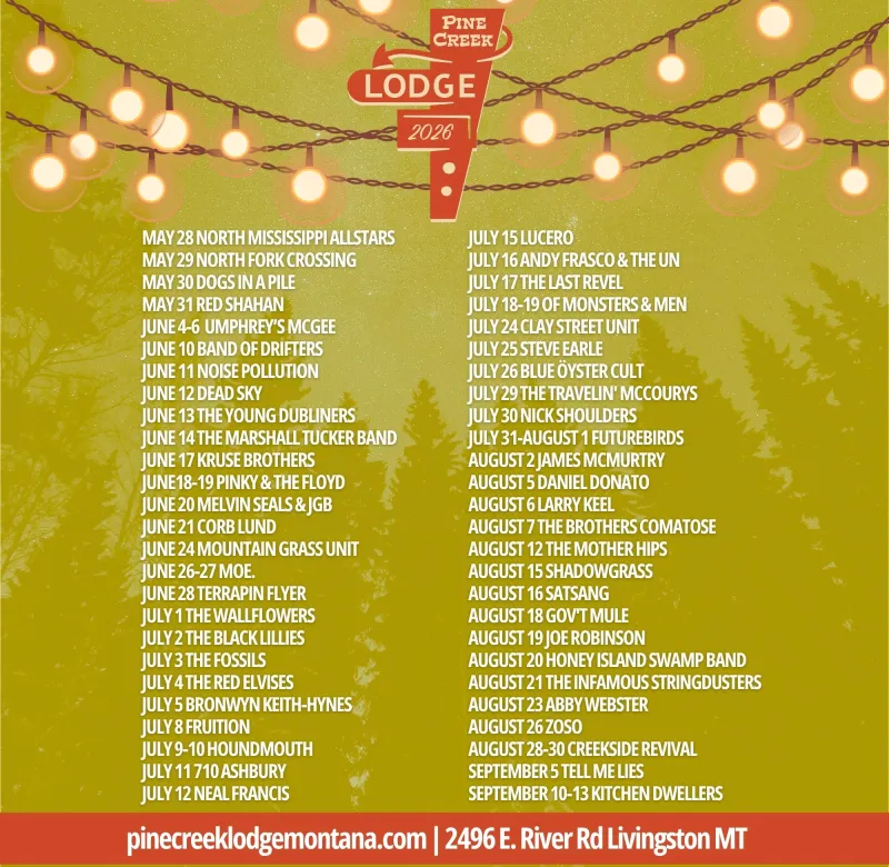Pine Creek summer concert lineup revealed