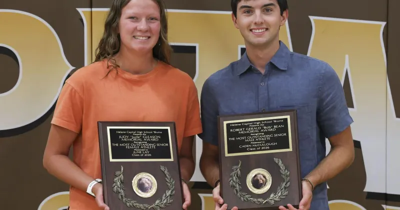 Capital's Caden McCullough and June Lay win Bob Bean and Jude Gleason Awards