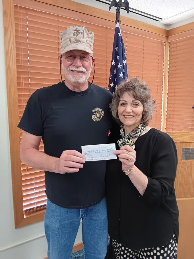 Chinook Chamber Receives Generous Donation from VFW Post 4620