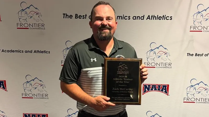 Montana Western's Zach McCarthy Named Frontier Conference Athletic Trainer of the Year