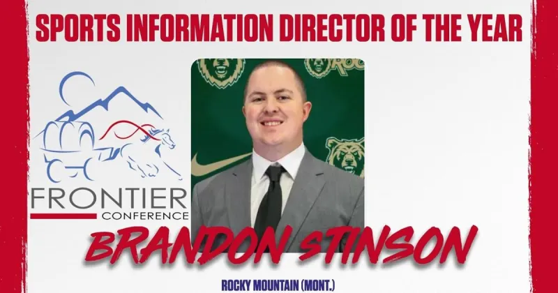 Rocky Mountain College's Brandon Stinson earns Frontier Conference SID of the Year
