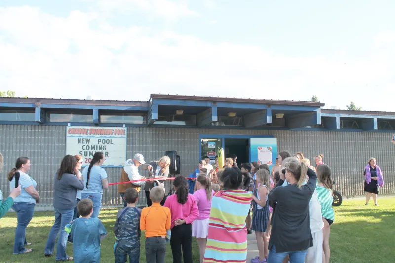 Community Celebrates Grand Re-Opening of Chinook City Pool