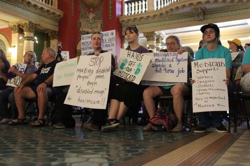 More than a hundred protest new Medicaid rules at Capitol