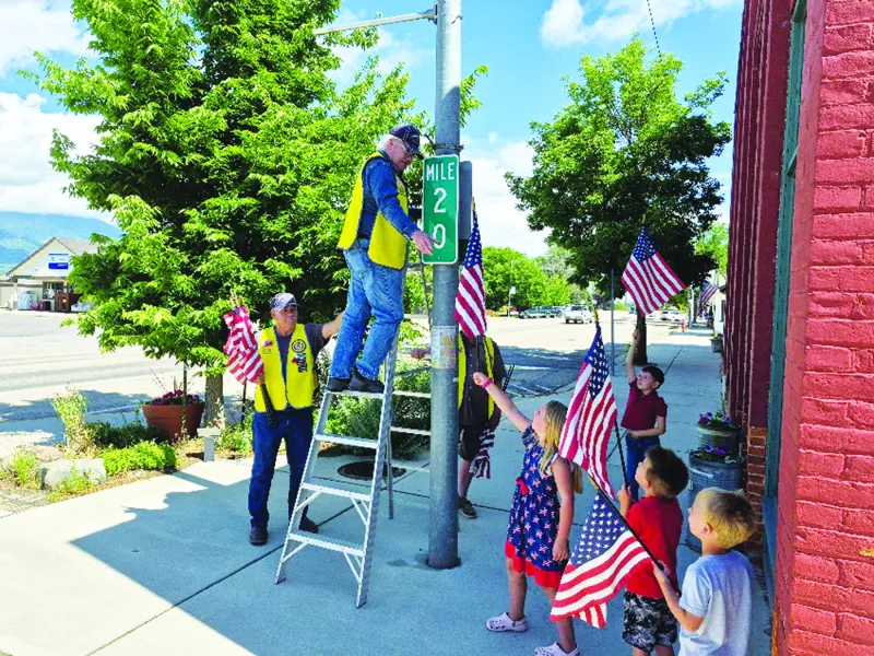 Young patriots helped veterans prepare Stevi for Fourth of July