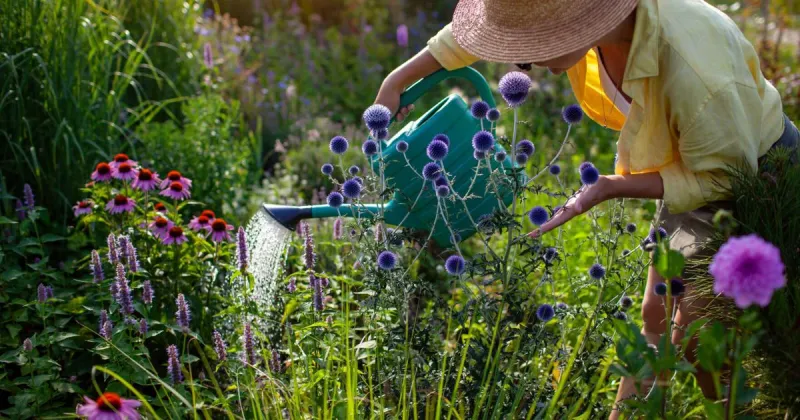 Gagner's garden blooms with petunias, lilies