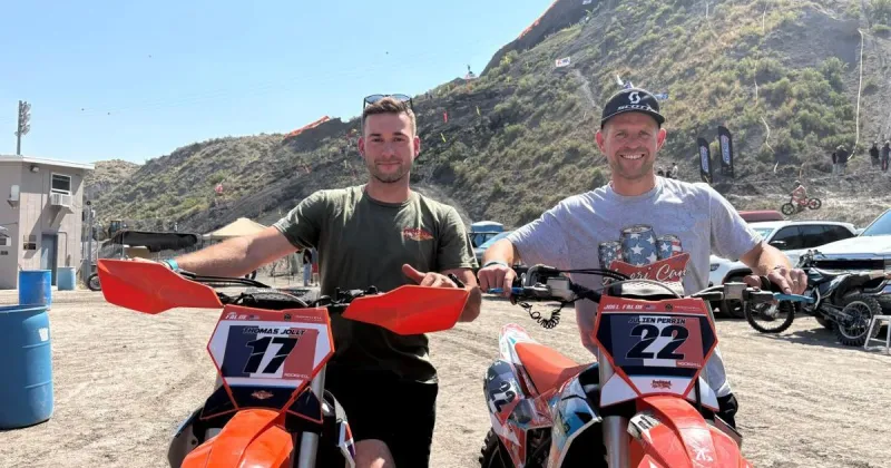 French motorcycle riders enjoying the Great American experience