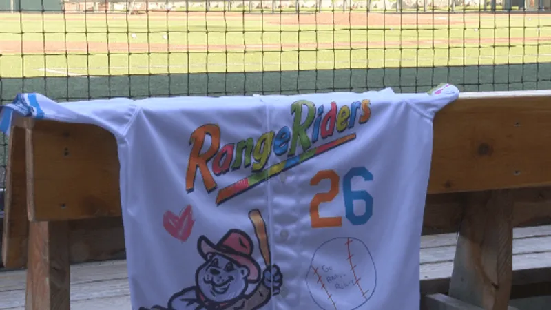 Range Riders wear jerseys designed by Logan Health Children's patients on Children's Night