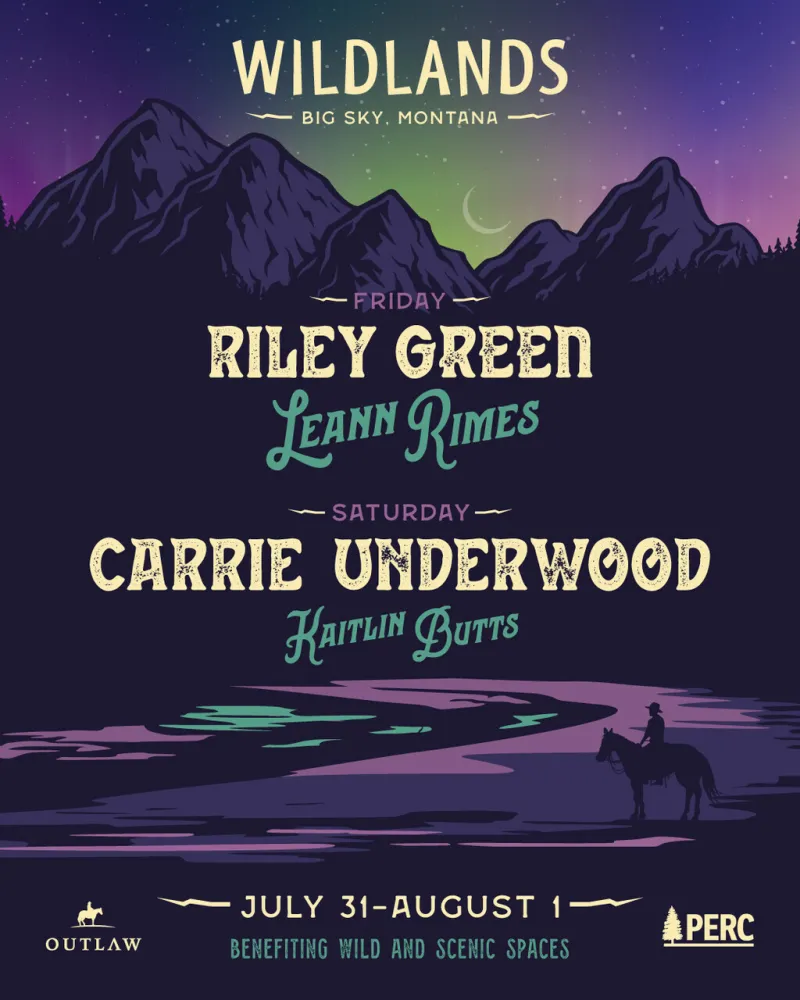 Support wild landscapes with acclaimed country stars