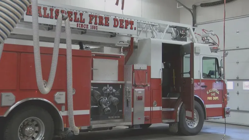 Kalispell crews battle large fire at old O'Neil Lumber yard