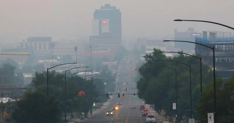 Regional wildfires coat Billings with smoke