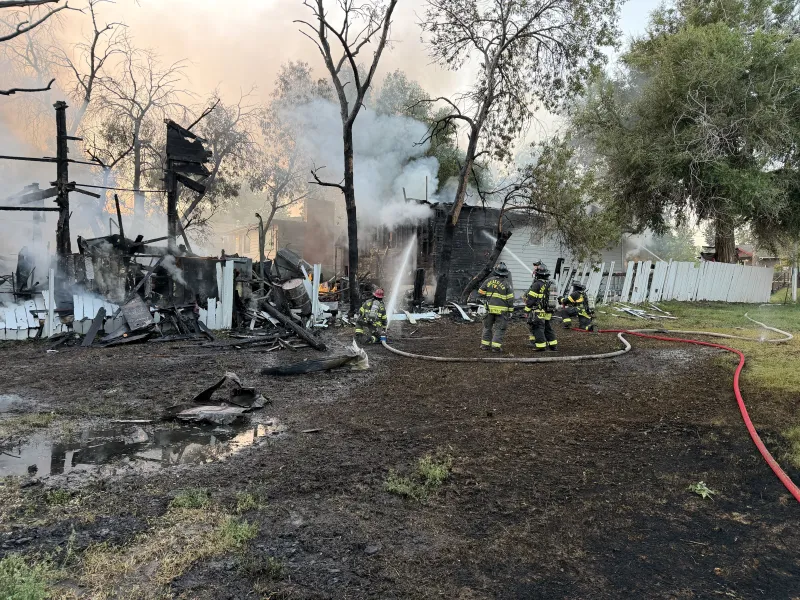GFFR responds to early morning fire; garage, vacant house total loss