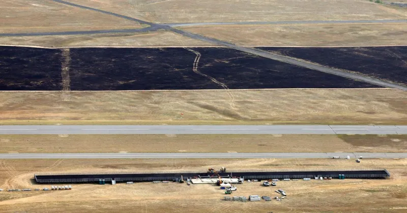 Photo: Yellowstone International Airshow setup begins