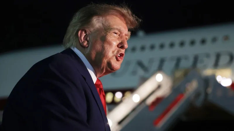 Trump confirms secret flight, says Secret Service wanted him on 'different plane'