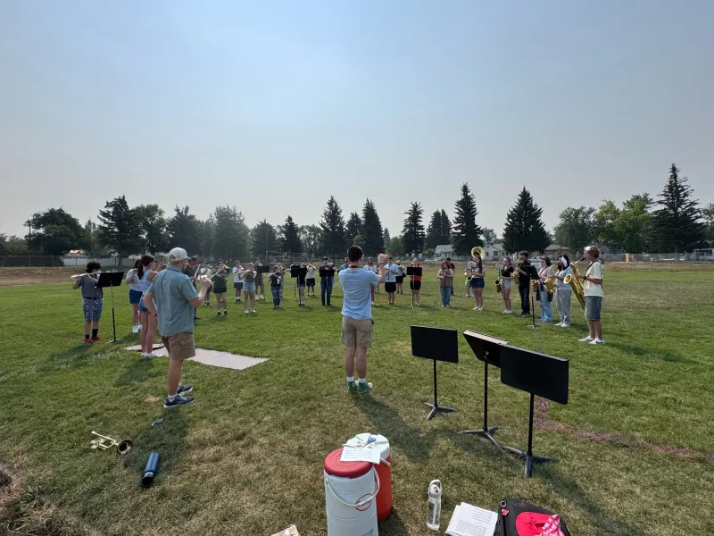 GFPS marching band combines GFH, CMR students for first time