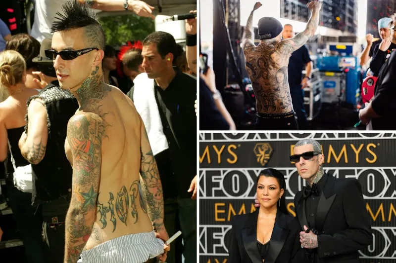 30 Photos Showing the Unbelievable Tattoo Transformation of Blink-182's Travis Barker Through the Years